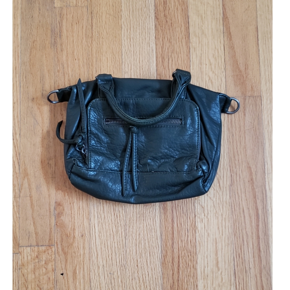 Forest Green Mini Faux Leather Bag